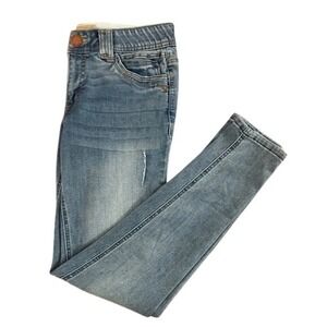 Democracy "Ab" Technology Skinny Jeans Medium Wash Distressed Women's Size 4